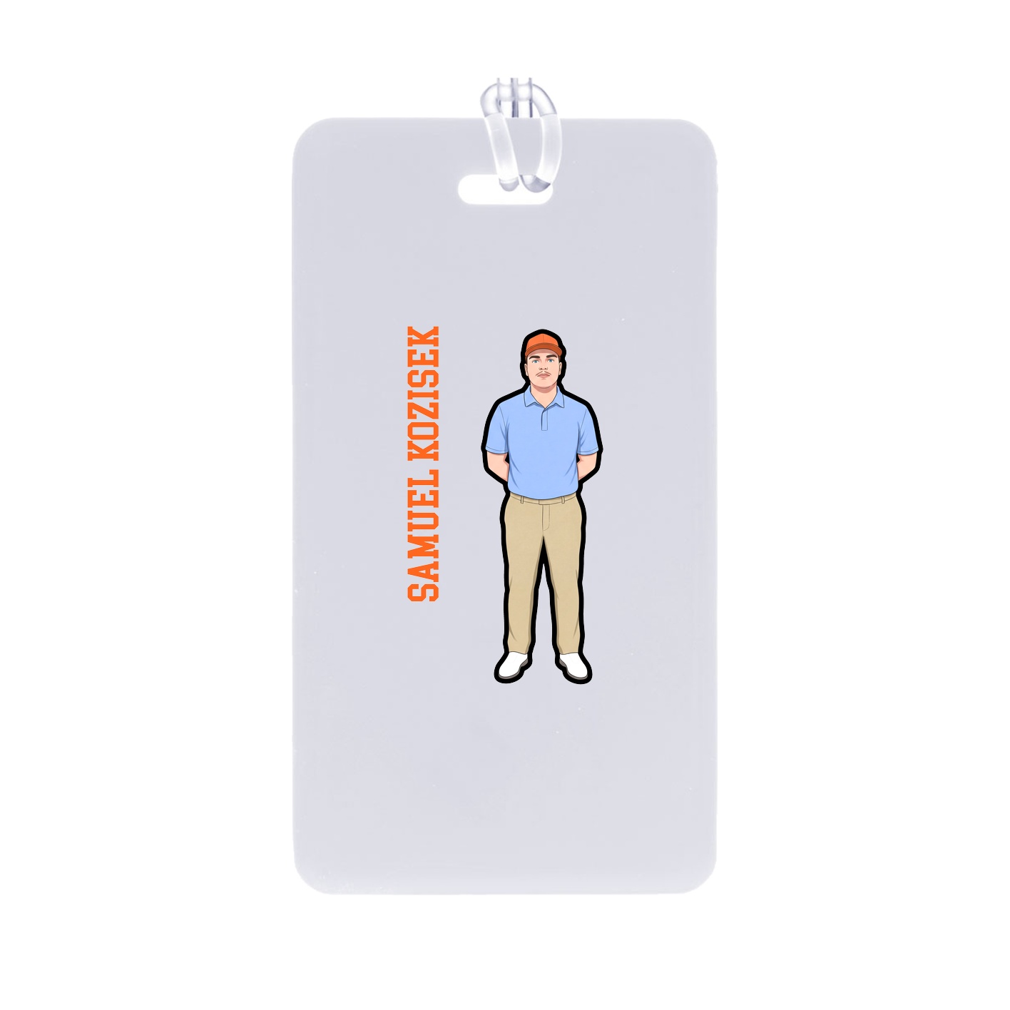 Bag Tag — Name Vertical in Classic