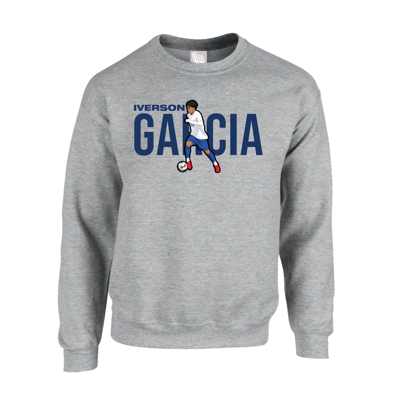 Fleece Crew — Player Name in Grey