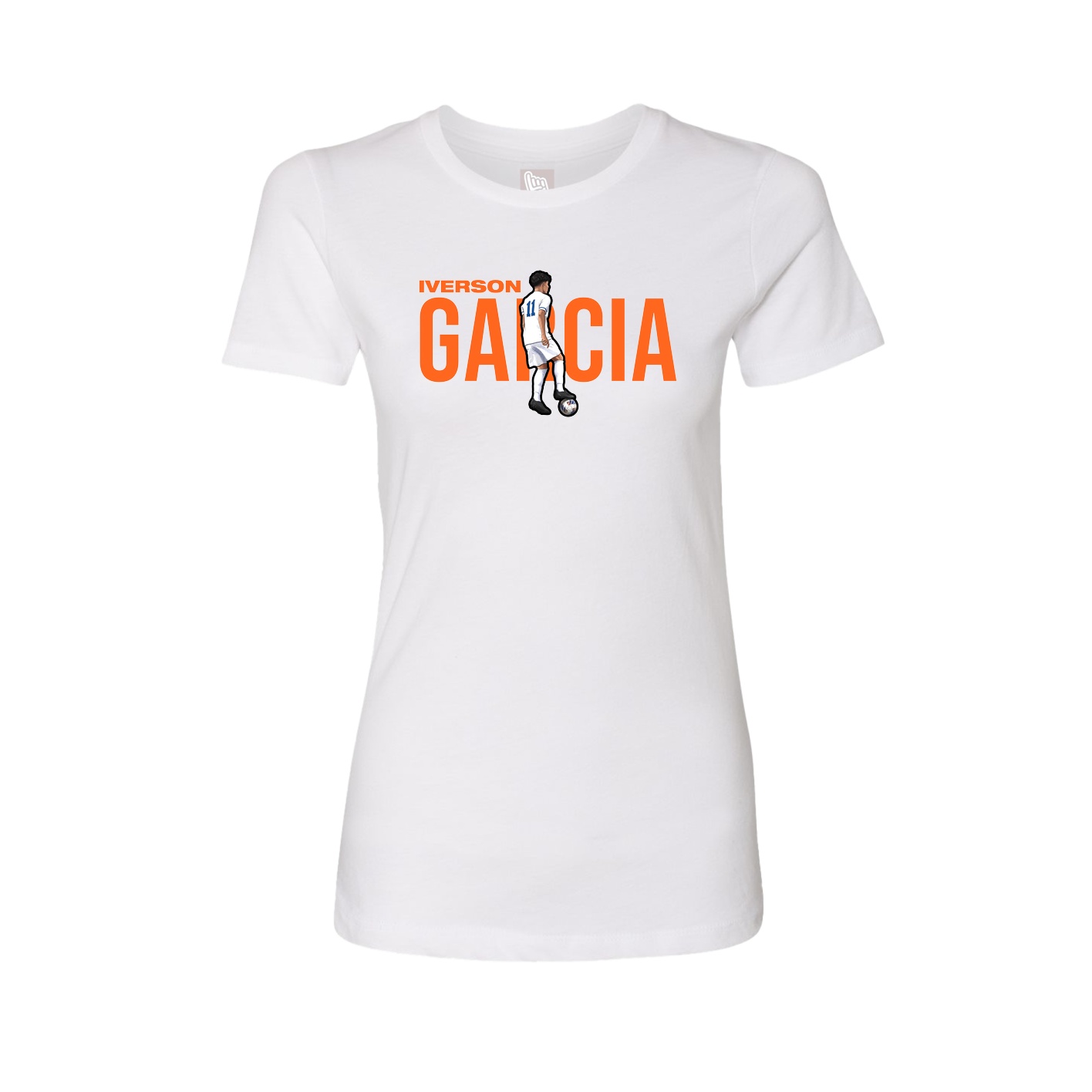 Womens Tee — Player Name in White