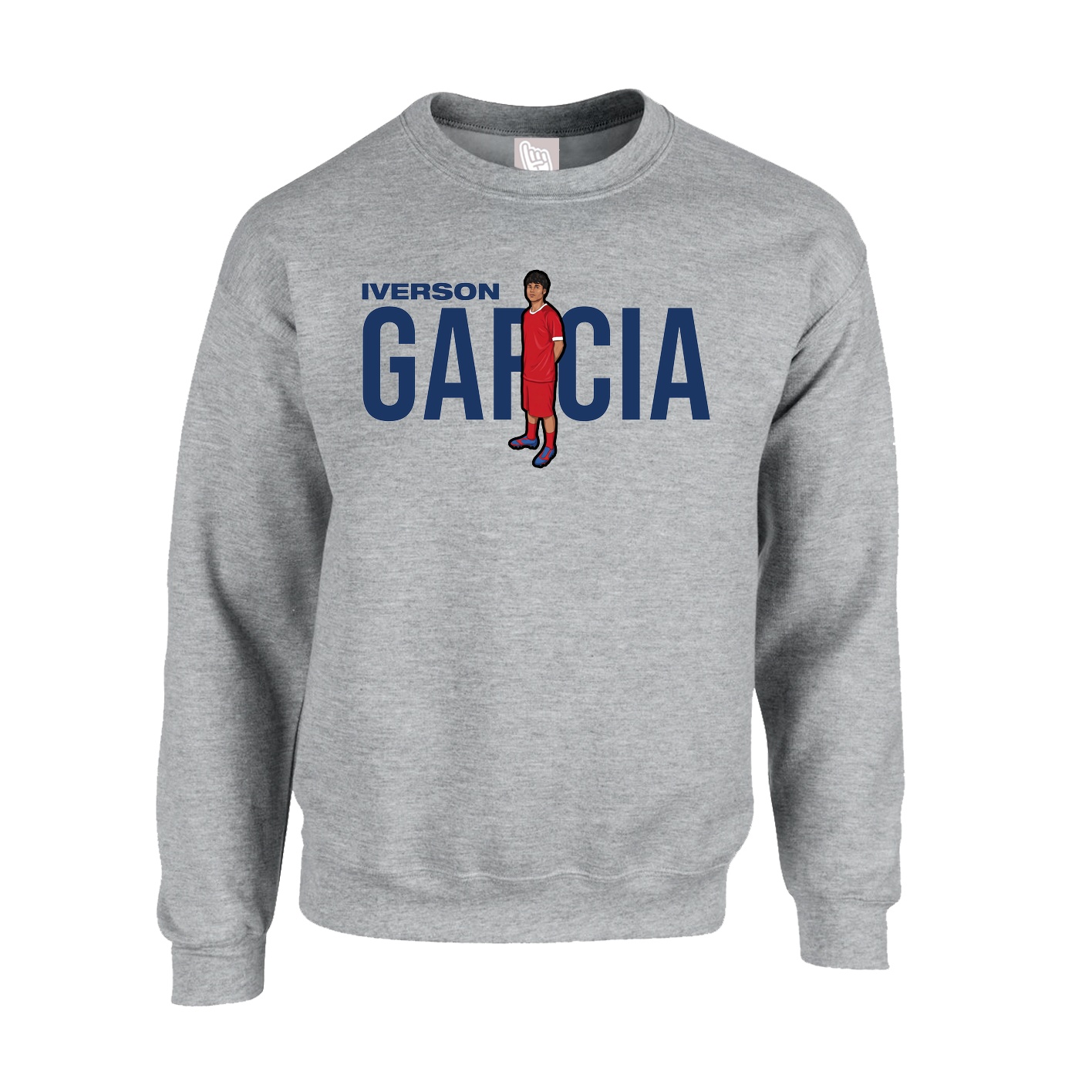 Fleece Crew — Player Name in Grey