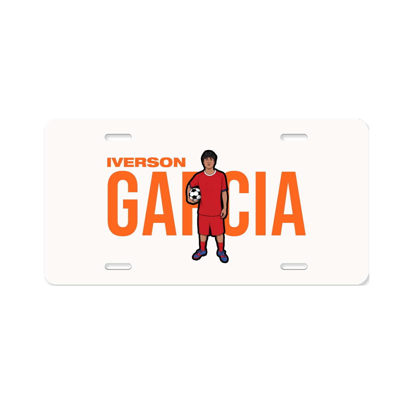 License Plate — Player Name in Classic