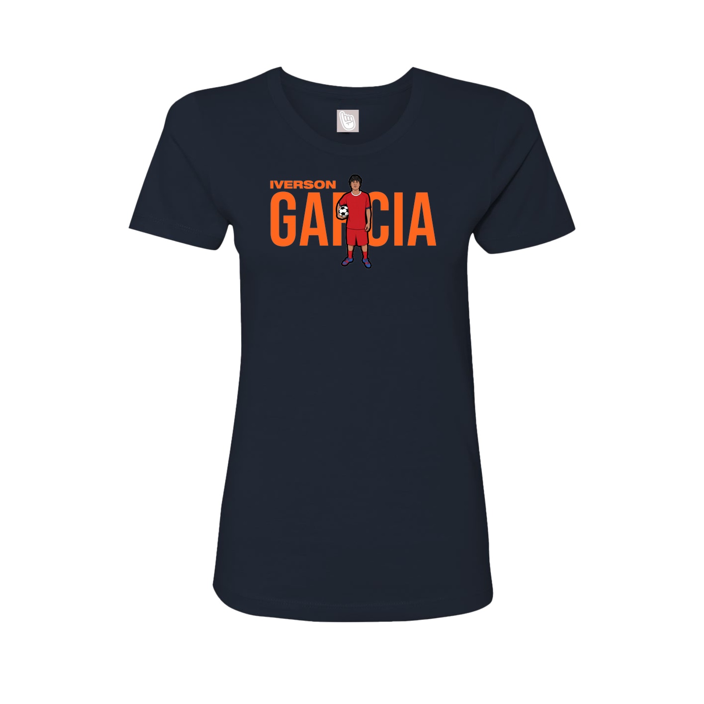 Womens Tee — Player Name in Navy