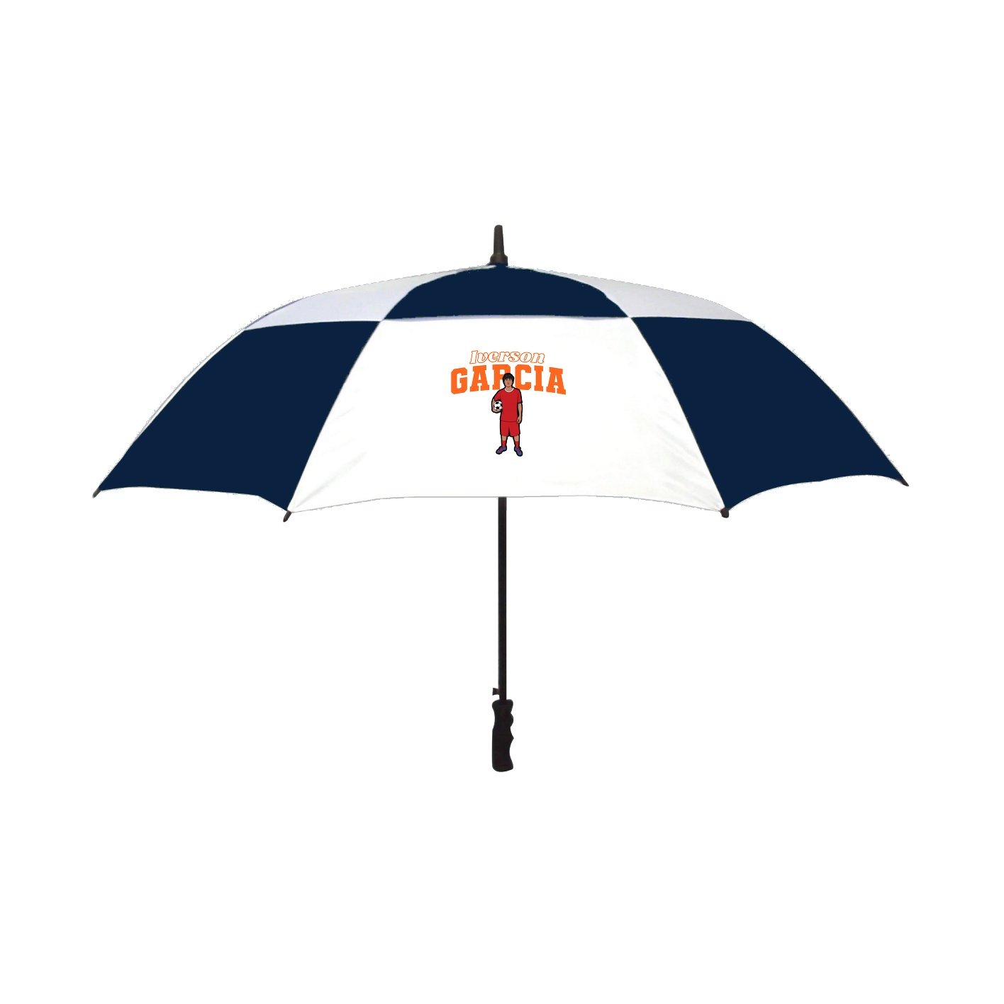 Golf Umbrella — Name Arch in Navy