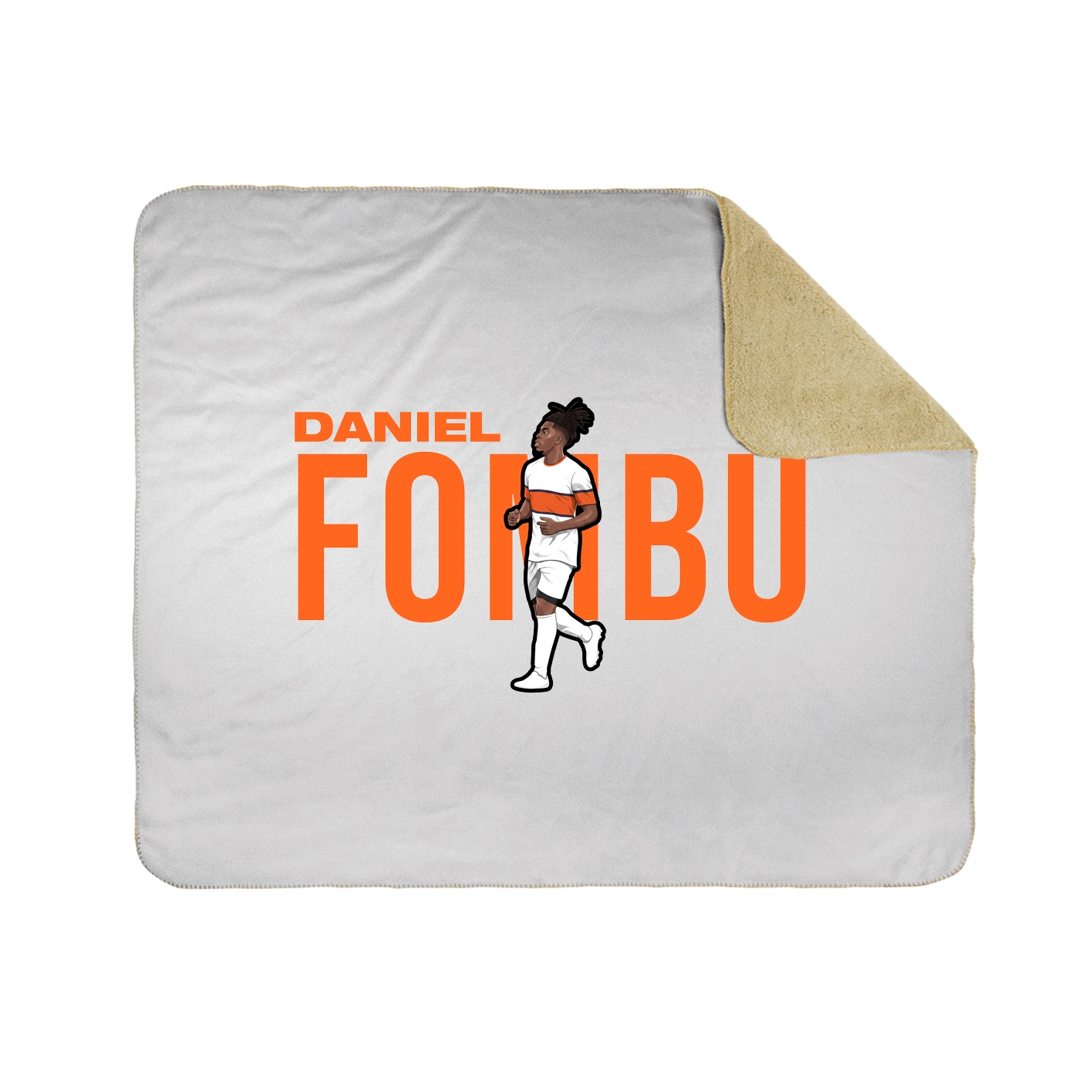 Throw Blanket — Player Name in White