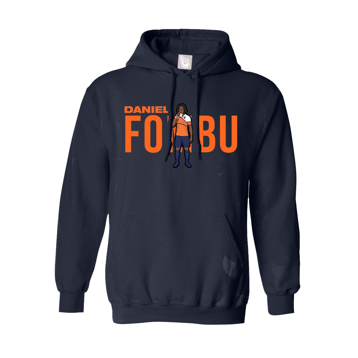 Hoodie — Player Name in Navy