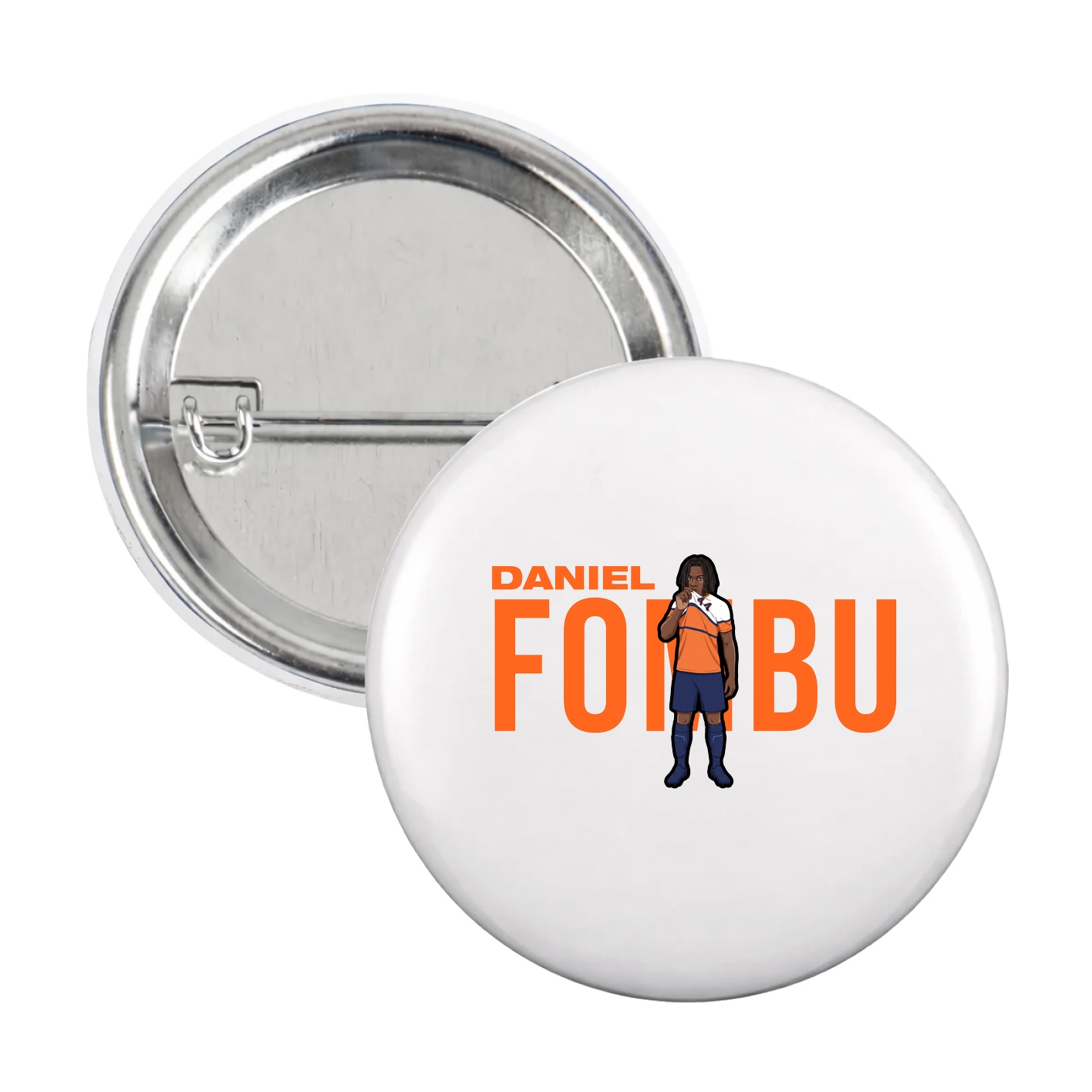 Game Day Button — Player Name in White