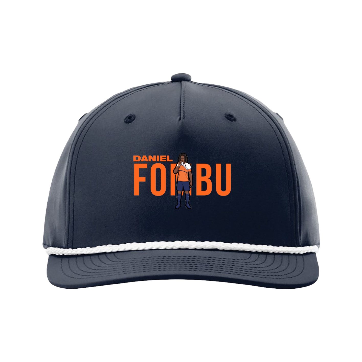 Five-Panel Classic Rope Cap — Player Name in Navy
