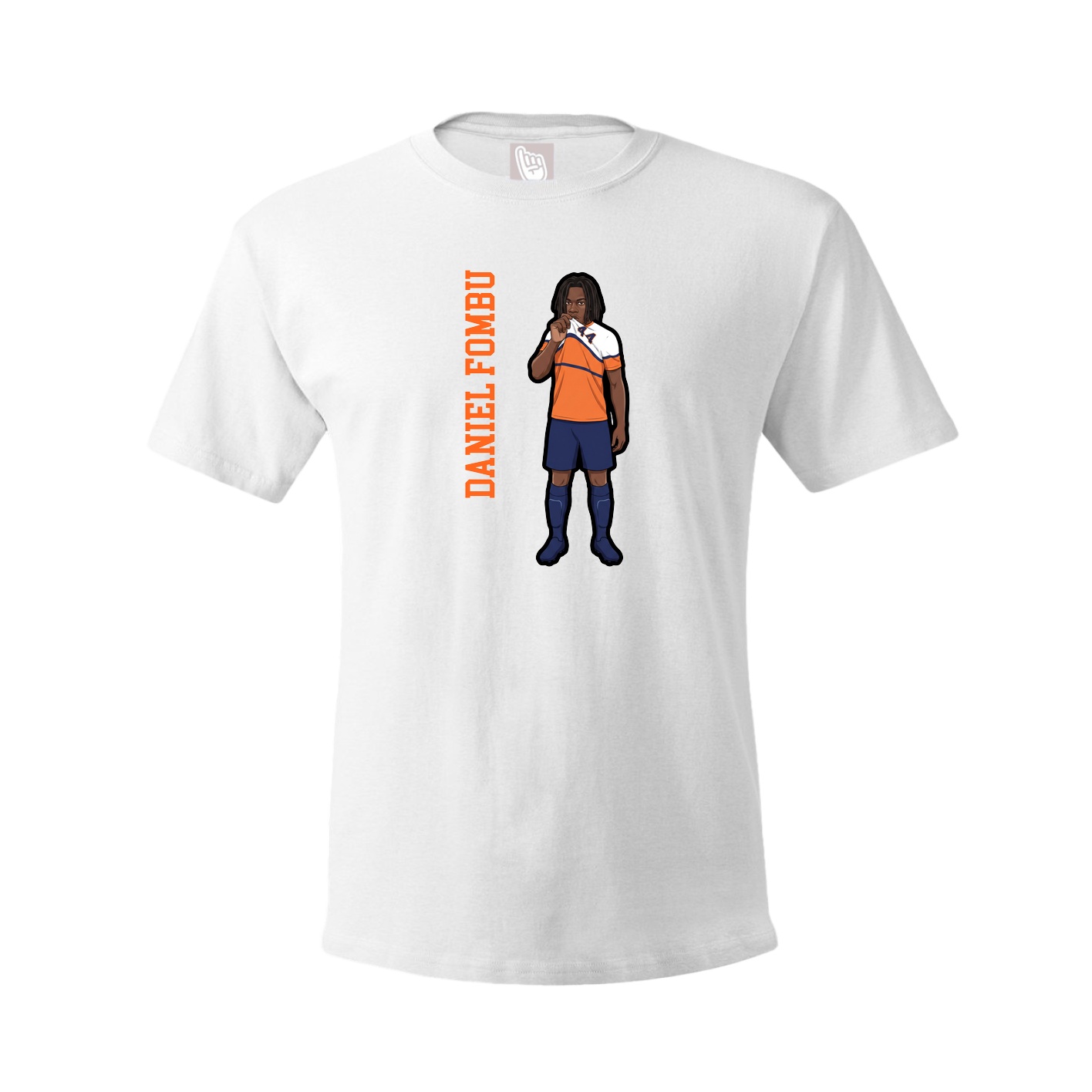 Youth Tee — Name Vertical in White