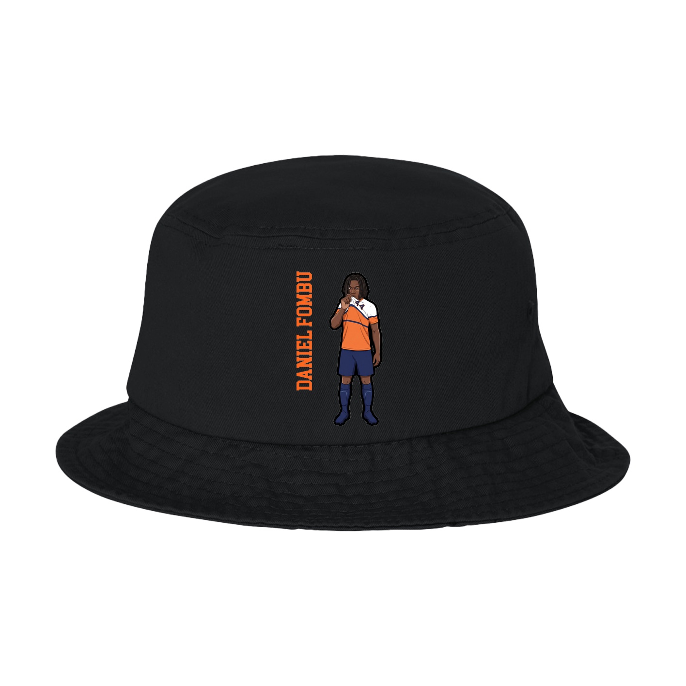 Bucket Cap — Name Vertical in Black