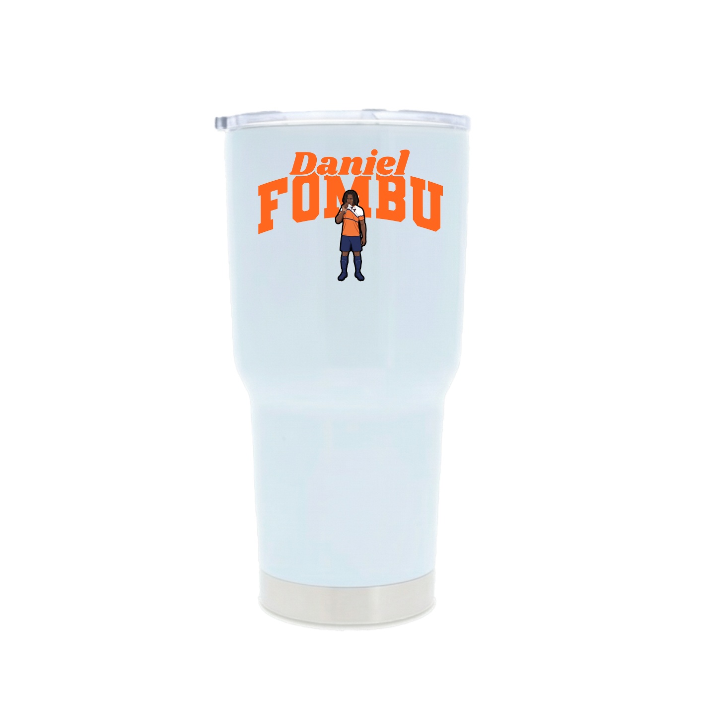 30oz Stainless Steel Tumbler — Signature Arch in White