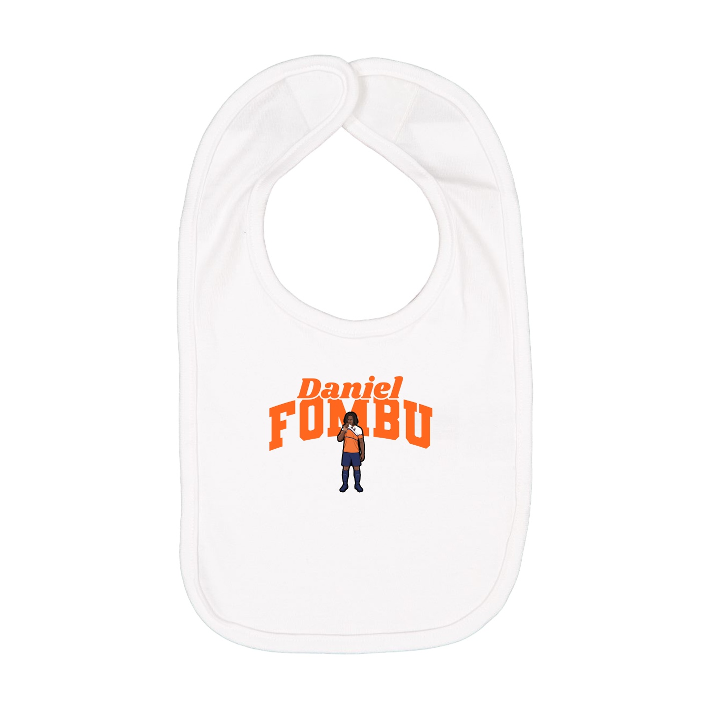 Infant Bib — Signature Arch in White