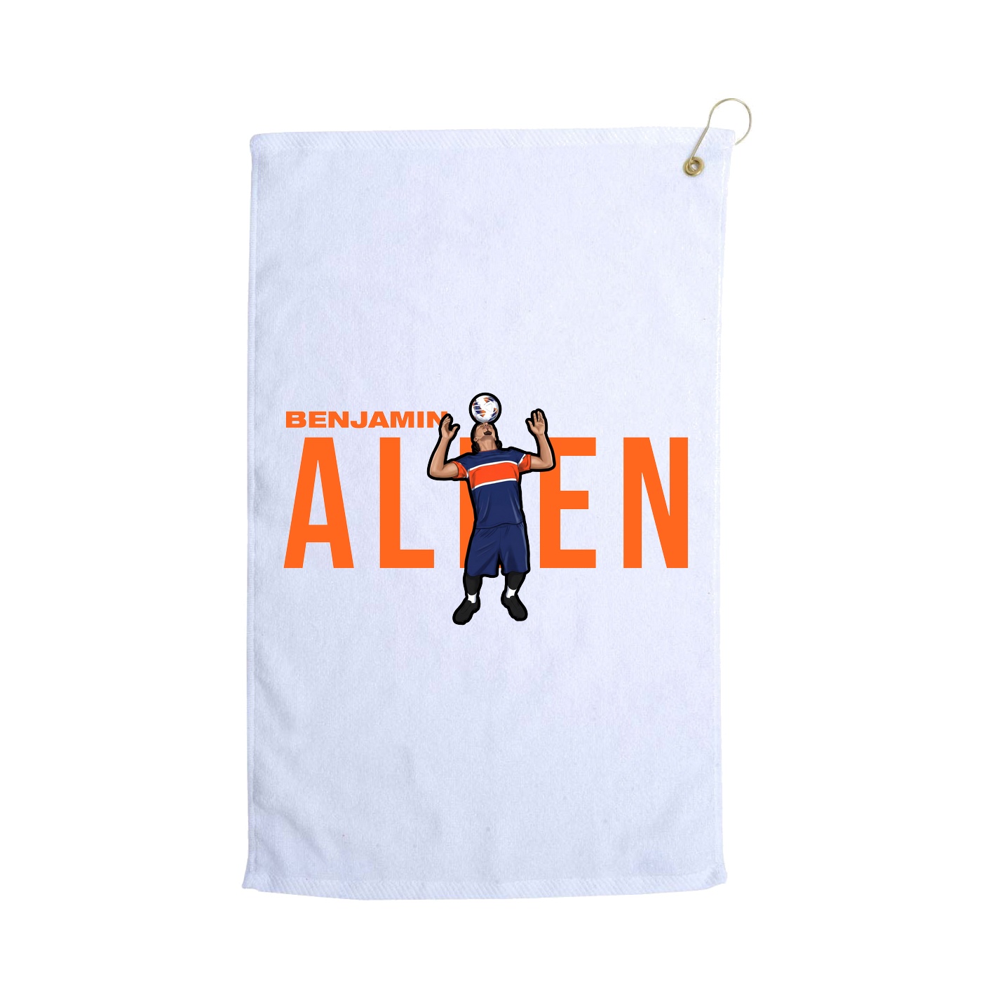 Golf Towel — Player Name in White