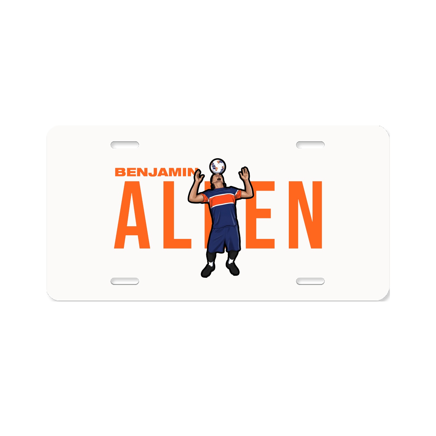 License Plate — Player Name in Classic