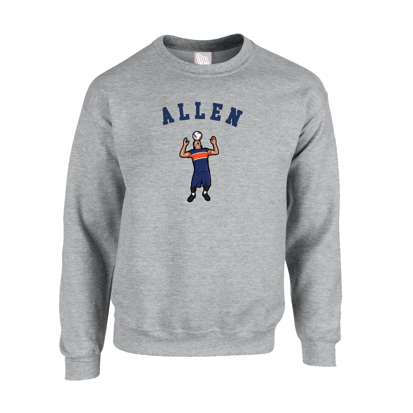Fleece Crew — Shirsey Arch in Grey