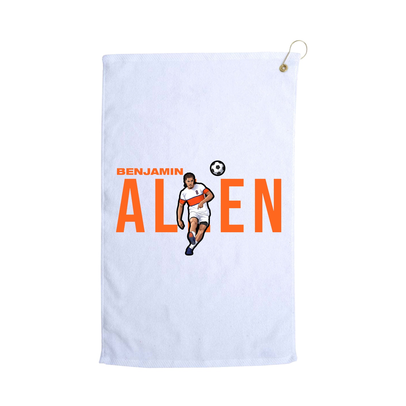 Golf Towel — Player Name in White