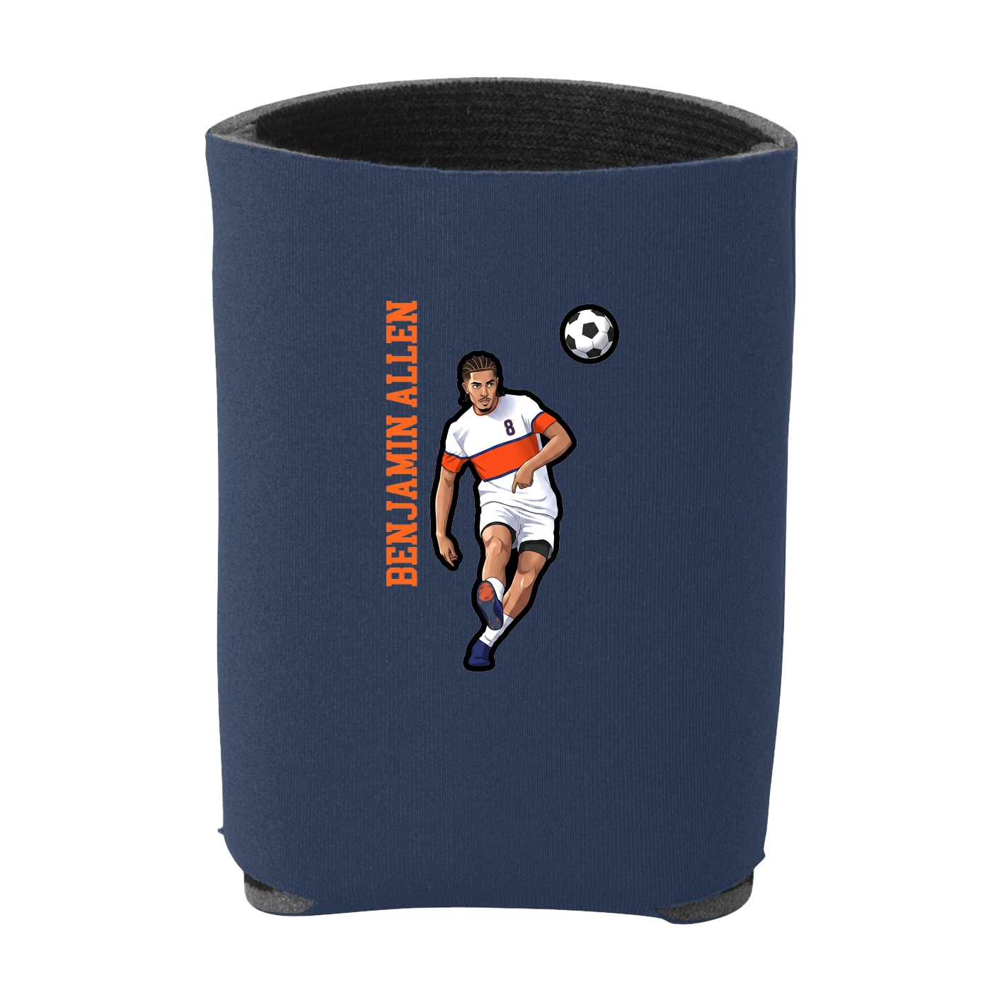 Can Holder — Name Vertical in Navy