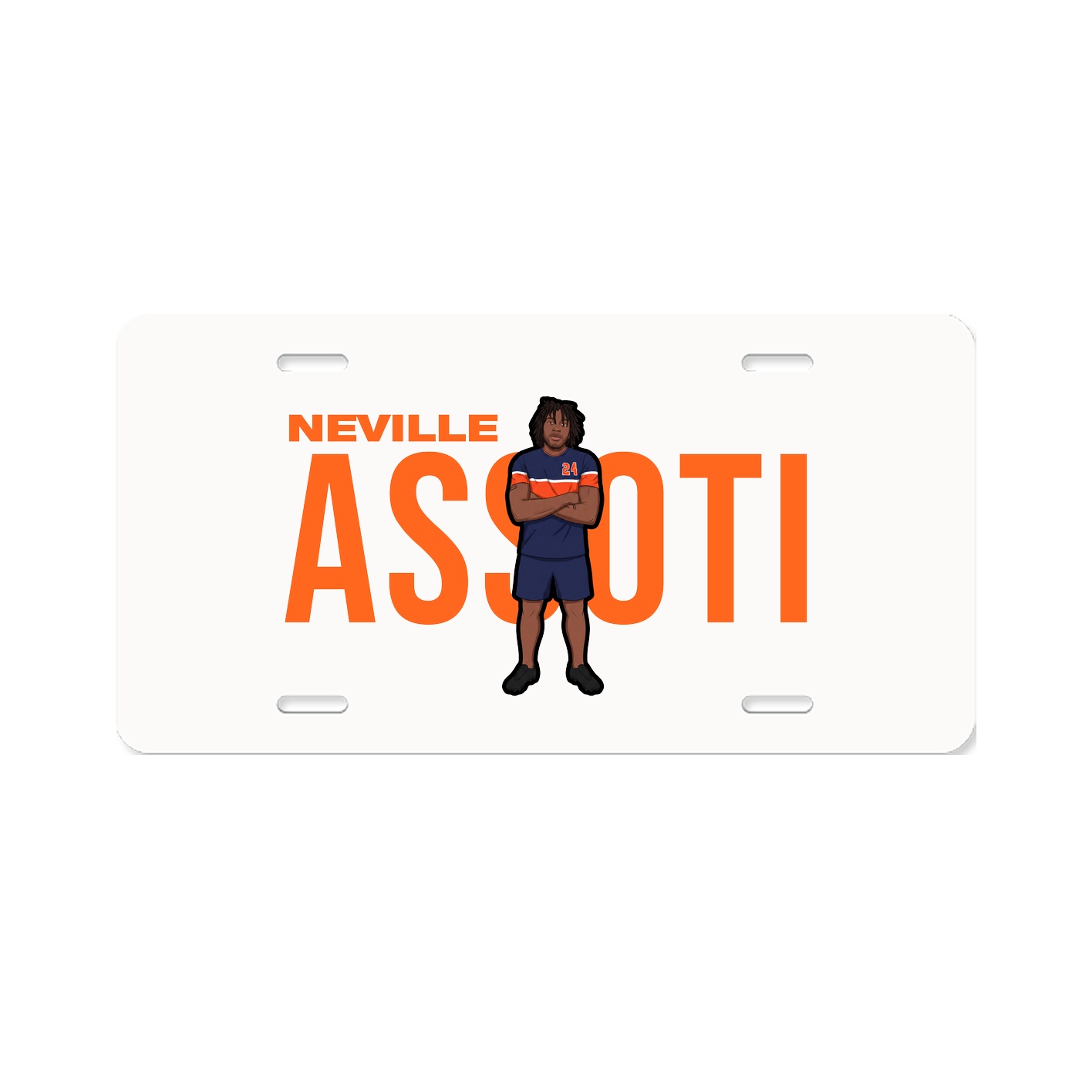 License Plate — Player Name in Classic