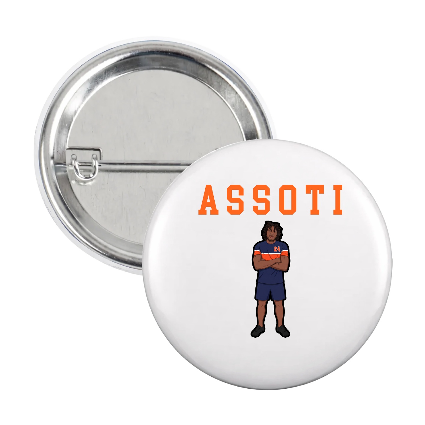 Game Day Button — Shirsey in White