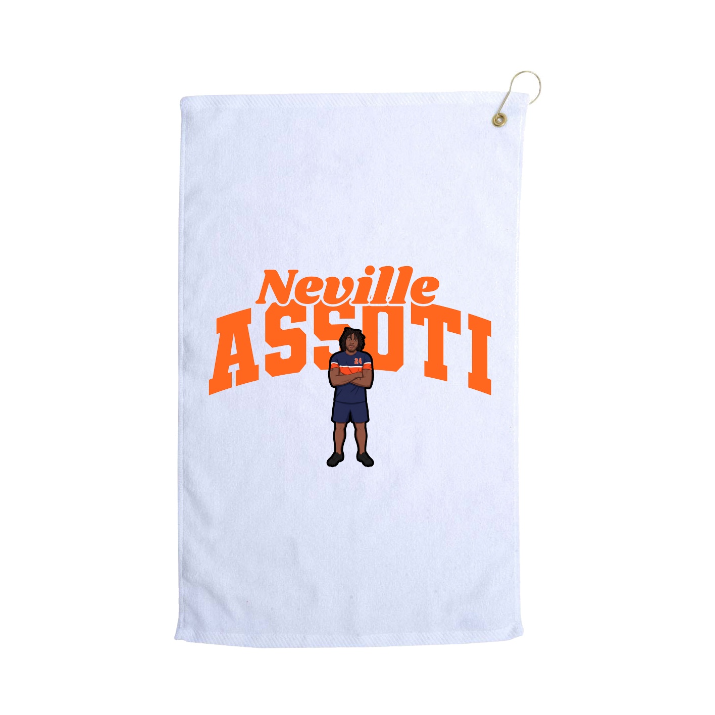 Golf Towel — Signature Arch in White