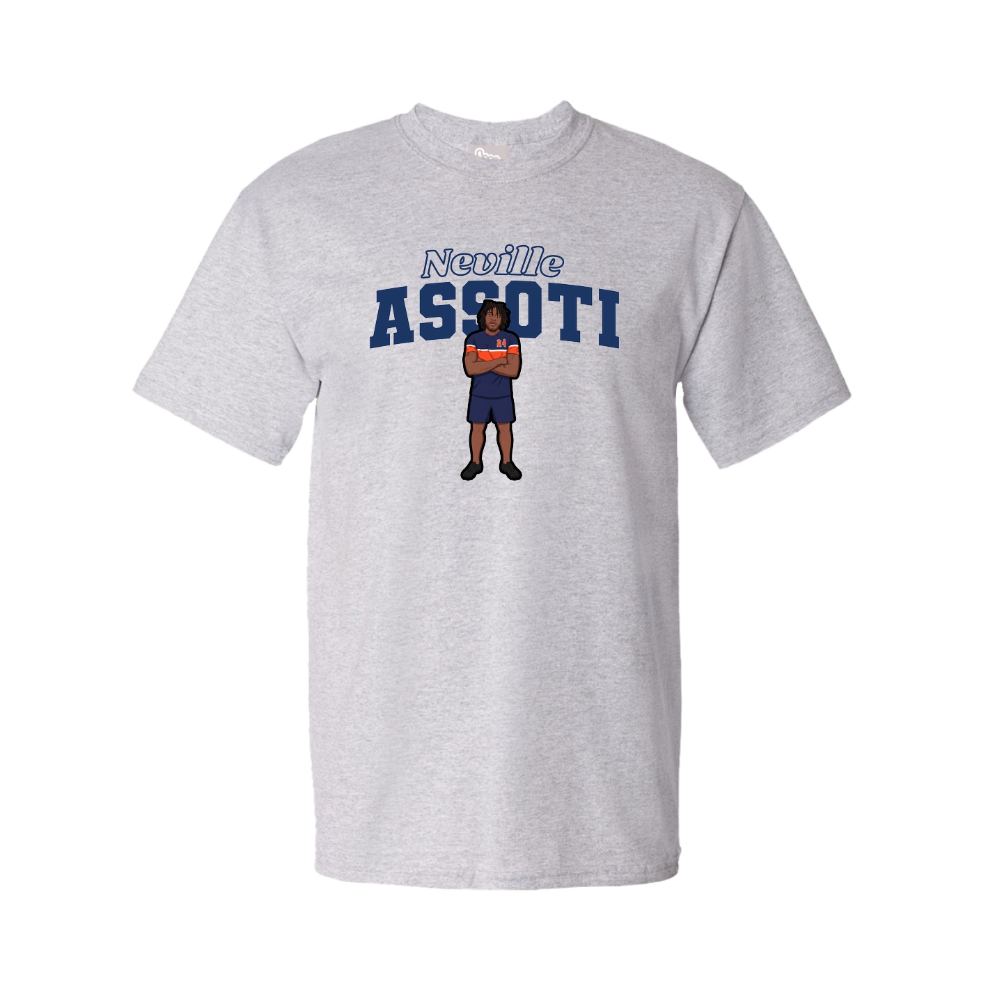 Tee — Name Arch in Grey