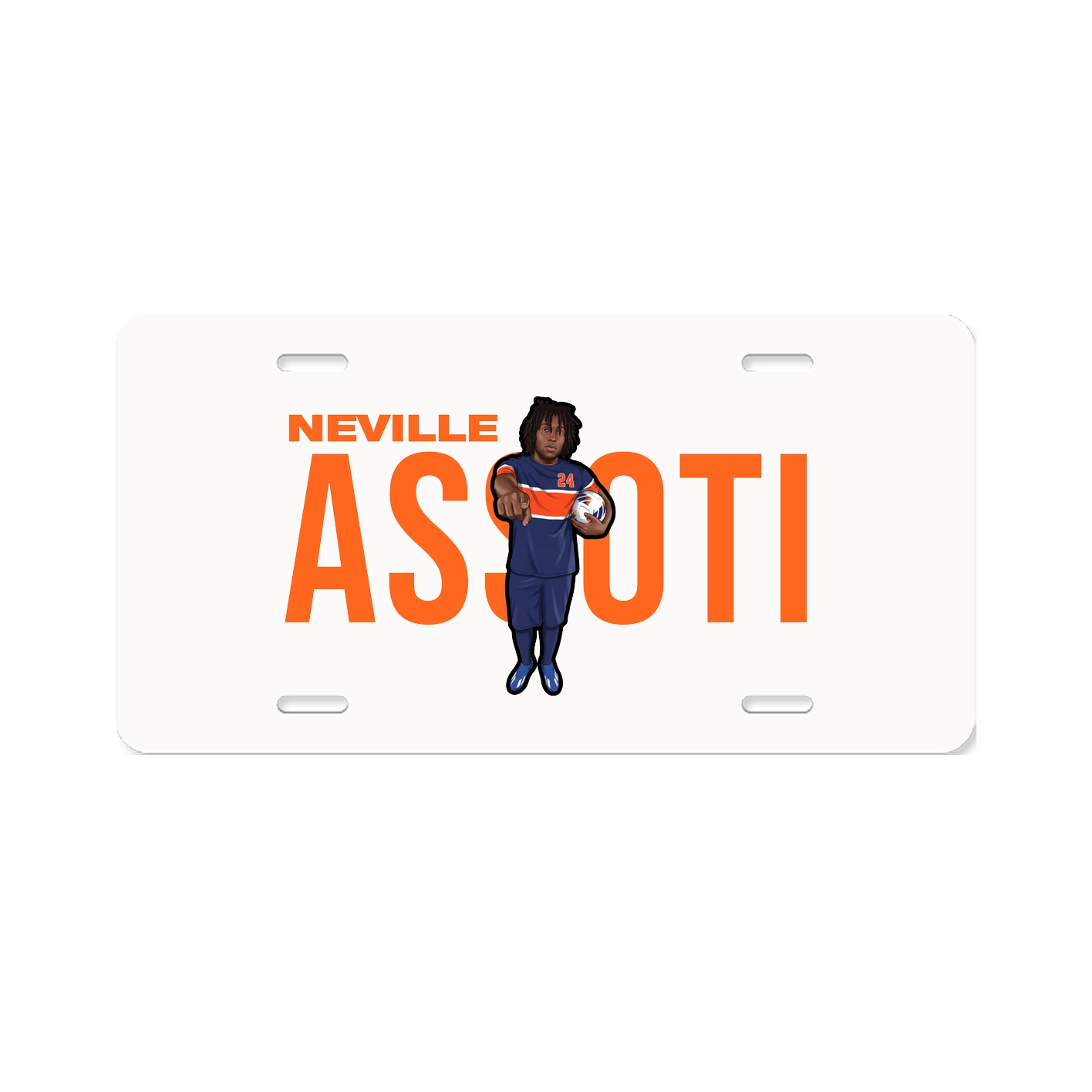 License Plate — Player Name in Classic