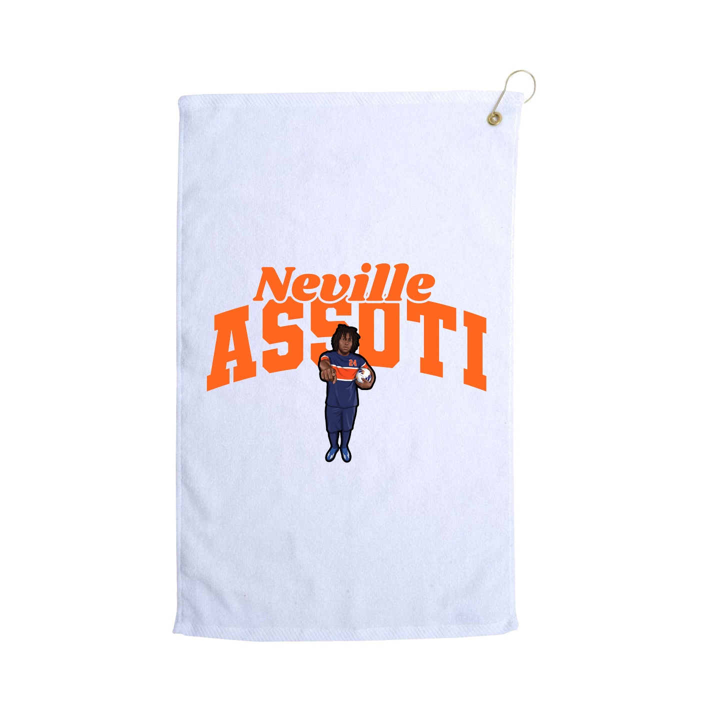 Golf Towel — Signature Arch in White
