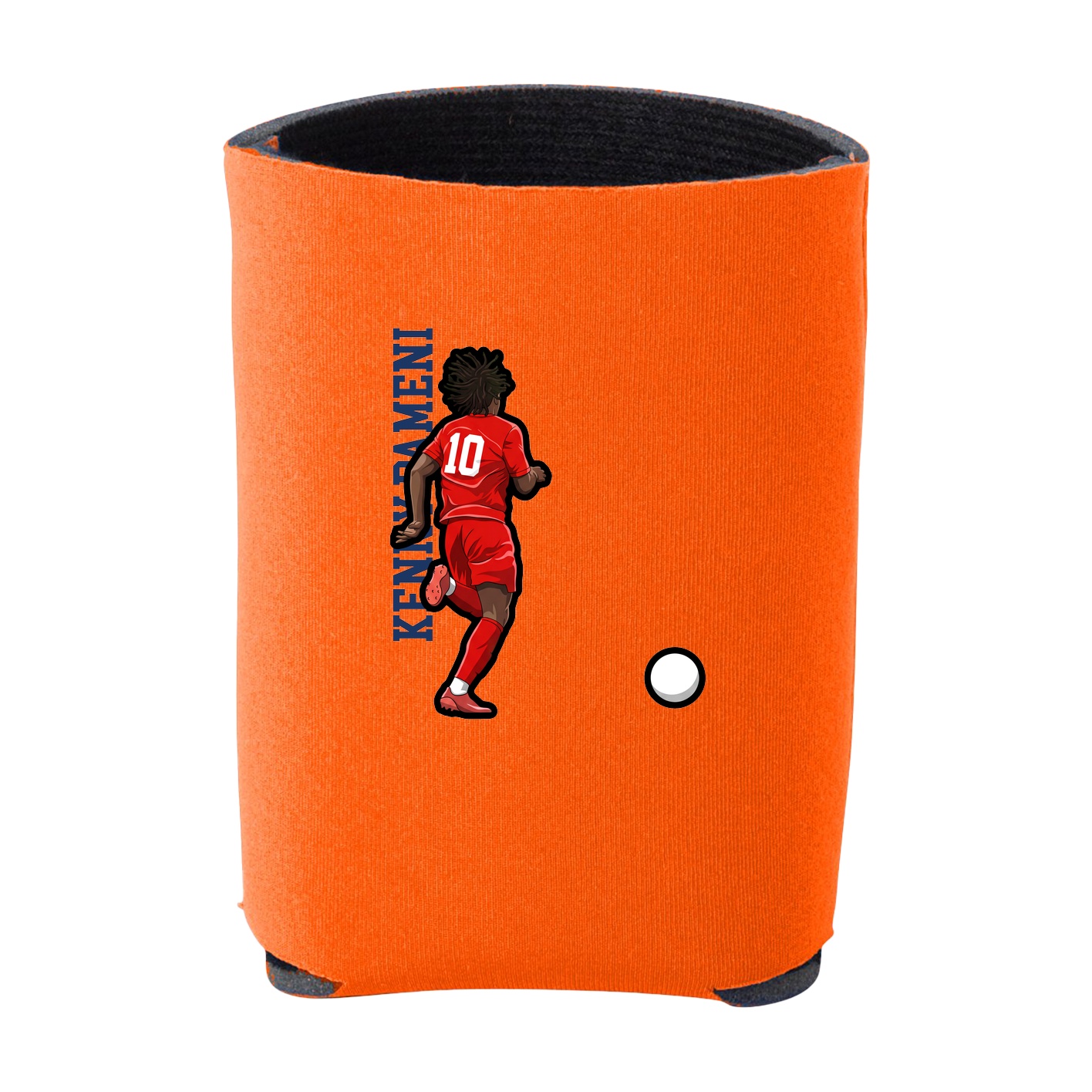 Can Holder — Name Vertical in Orange