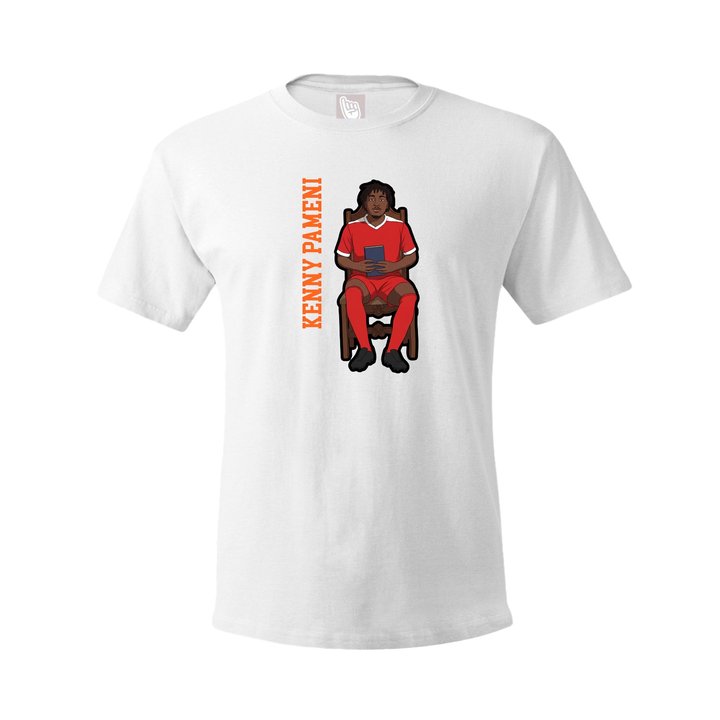 Youth Tee — Name Vertical in White