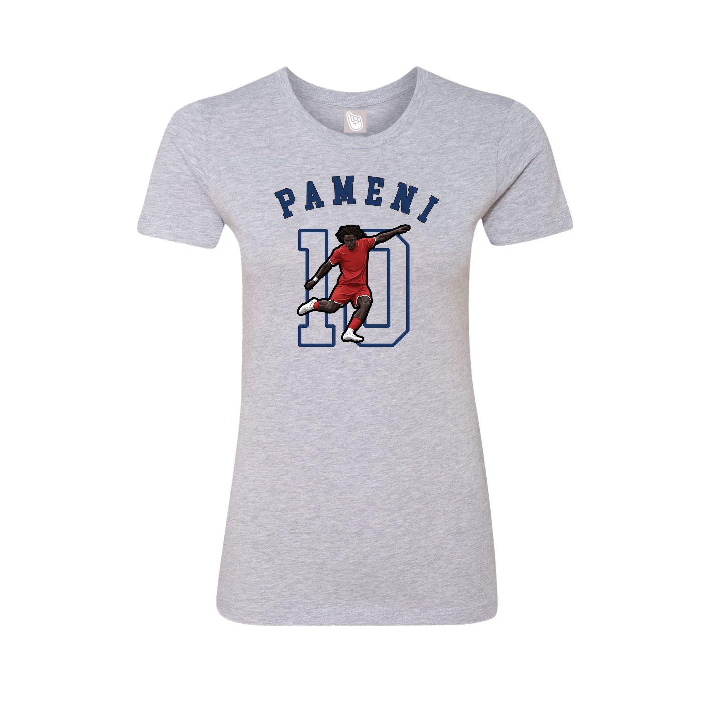 Fitted Women's Tee — Shirsey Arch in Grey