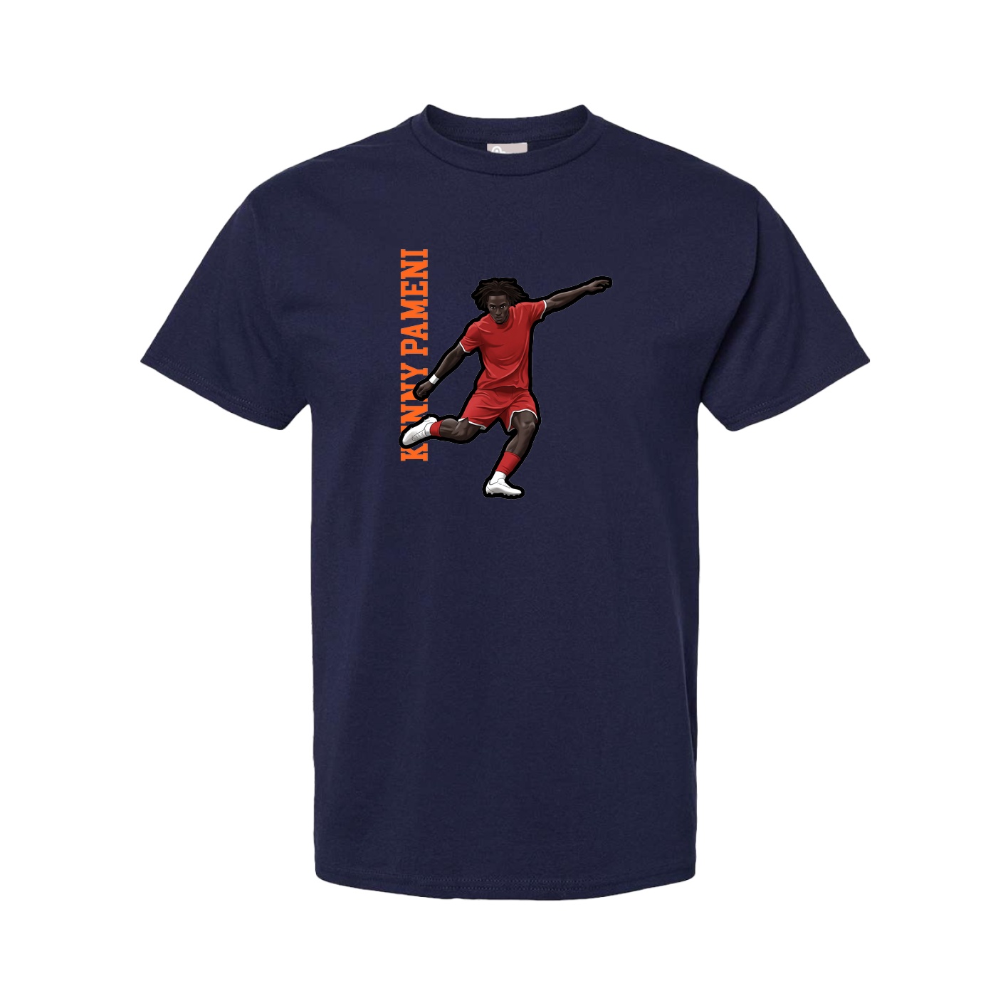 Youth Tee — Name Vertical in Navy