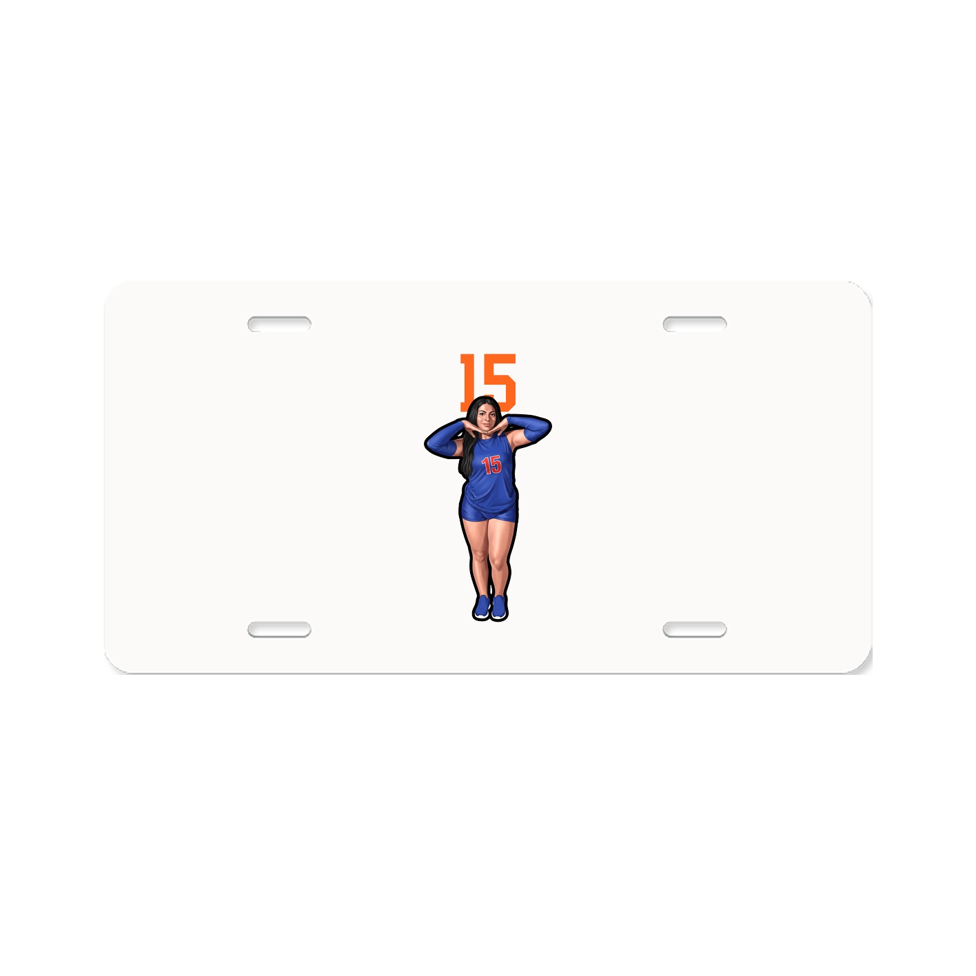 License Plate — Number Top in Classic