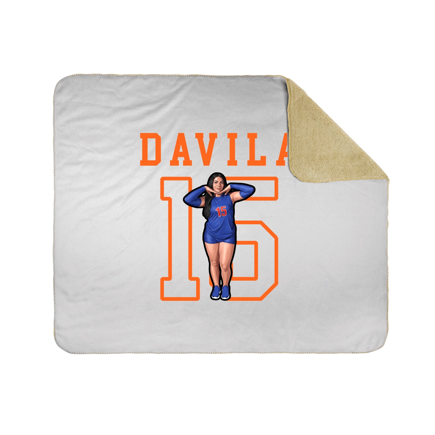 Throw Blanket — Shirsey in White
