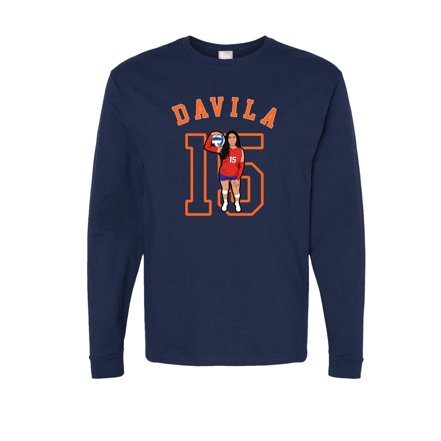Long Sleeve Tee — Shirsey Arch in Navy