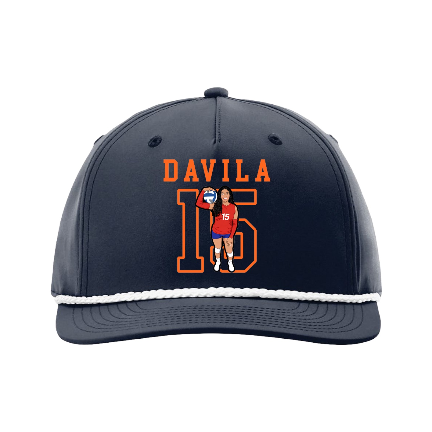 Five-Panel Classic Rope Cap — Shirsey in Navy