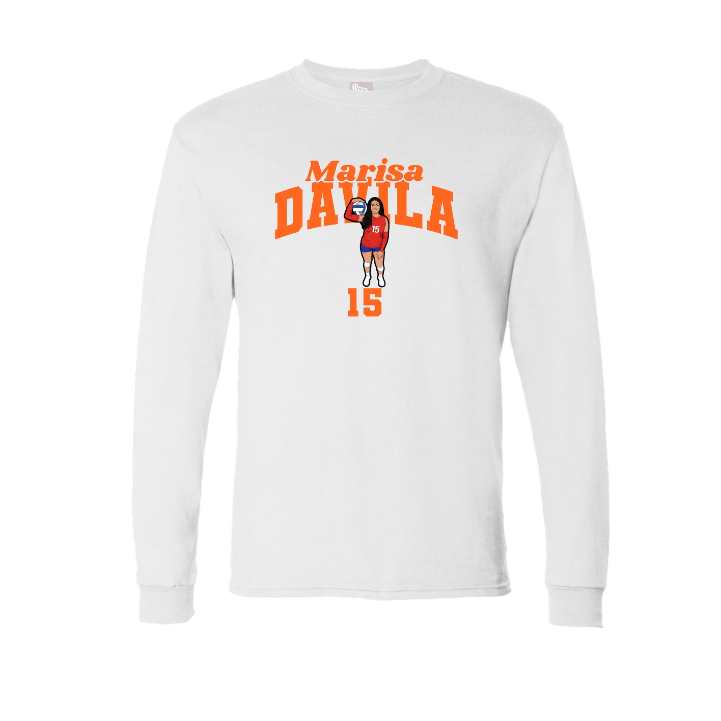 Long Sleeve Tee — Signature Arch in White