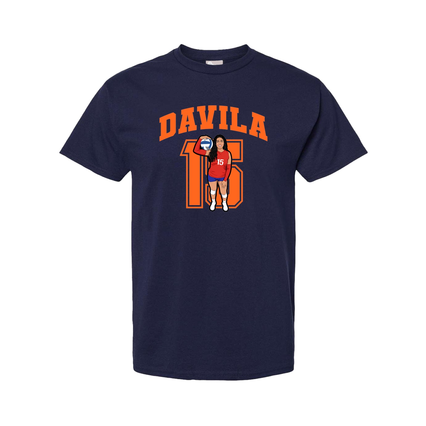 Tee — Number in Navy