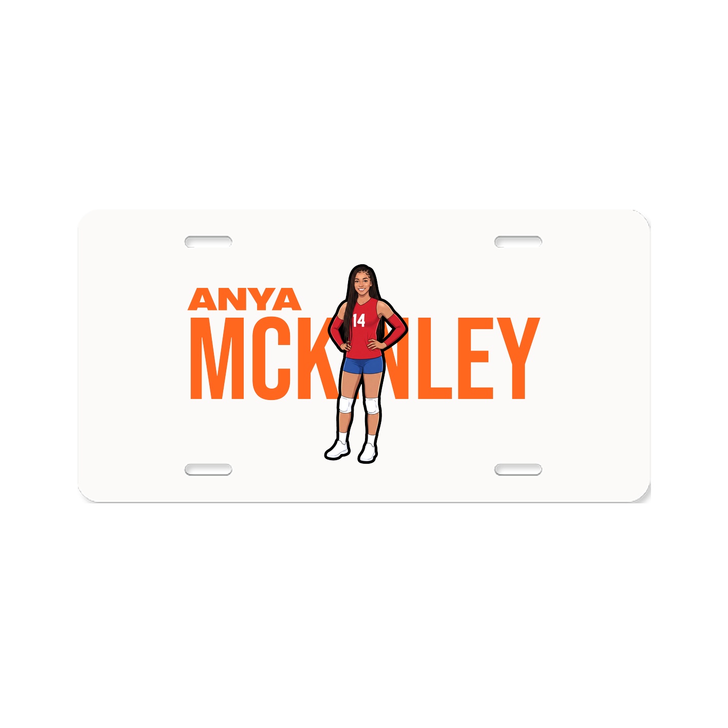 License Plate — Player Name in Classic