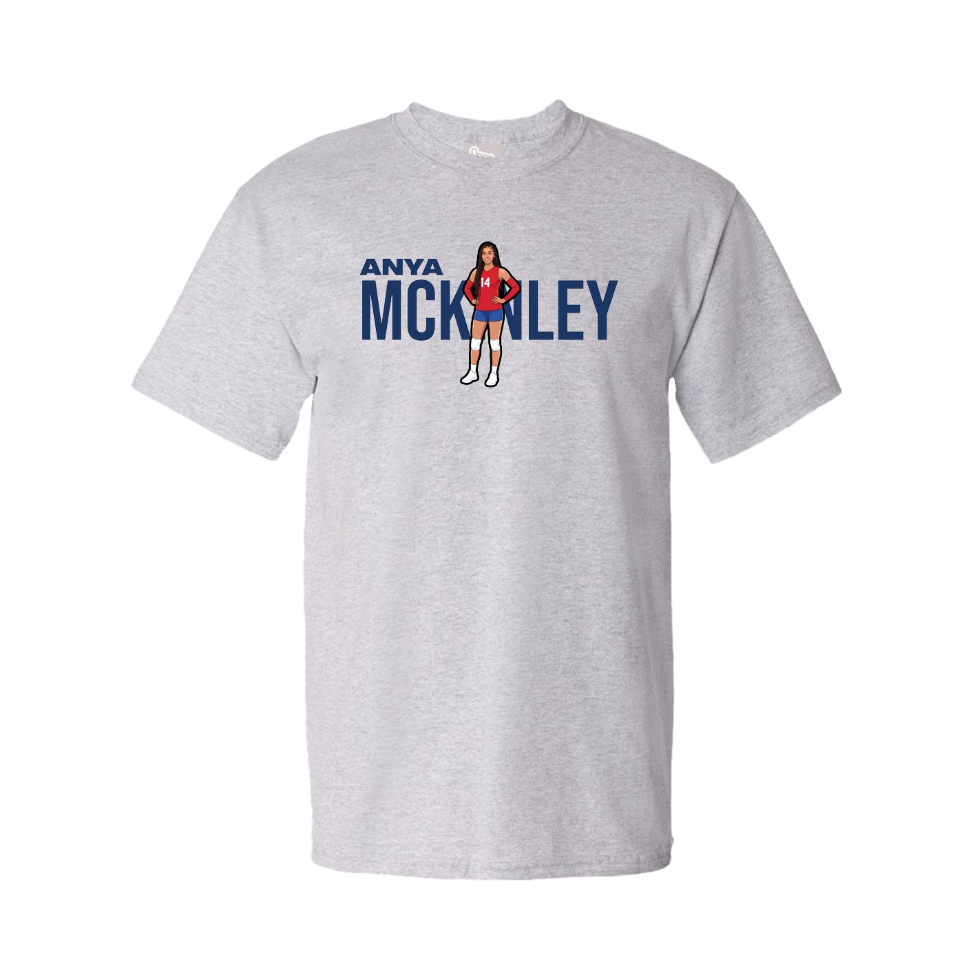 Youth Tee — Player Name in Grey