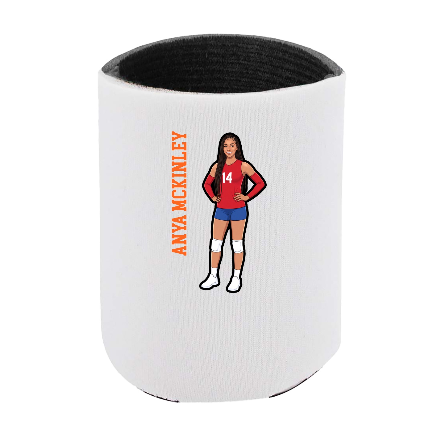 Can Holder — Name Vertical in White