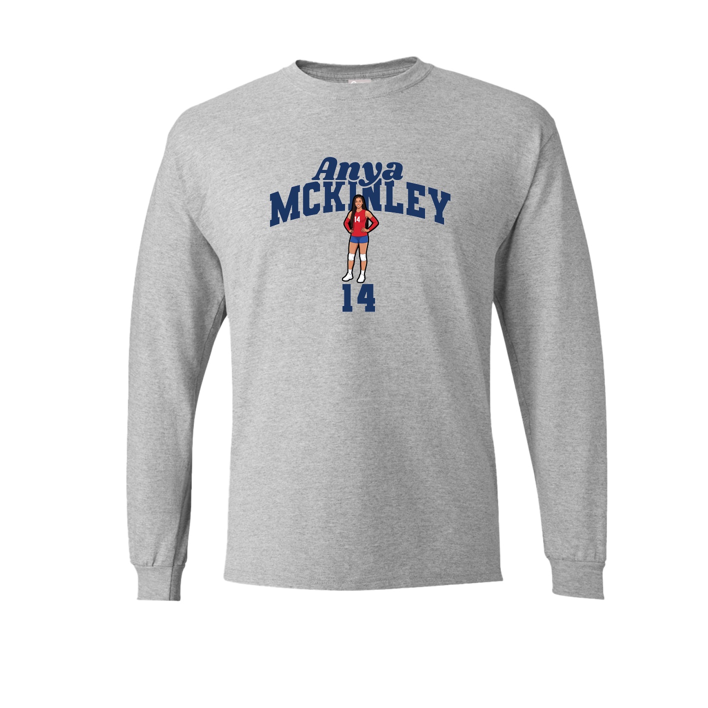 Long Sleeve Tee — Signature Arch in Grey
