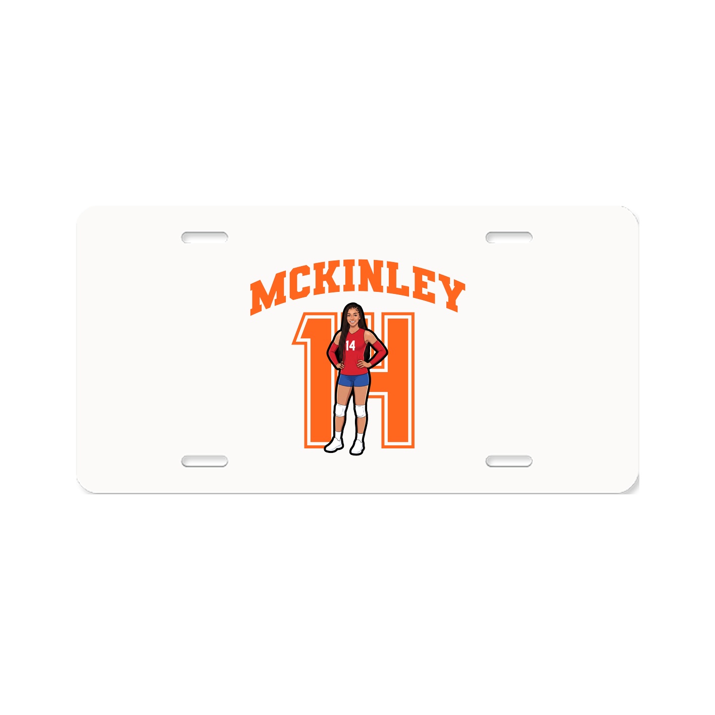 License Plate — Number in Classic