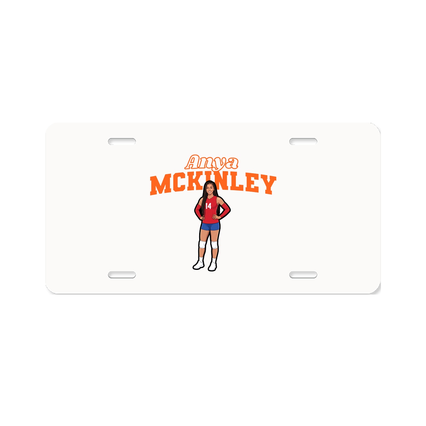 License Plate — Name Arch in Classic