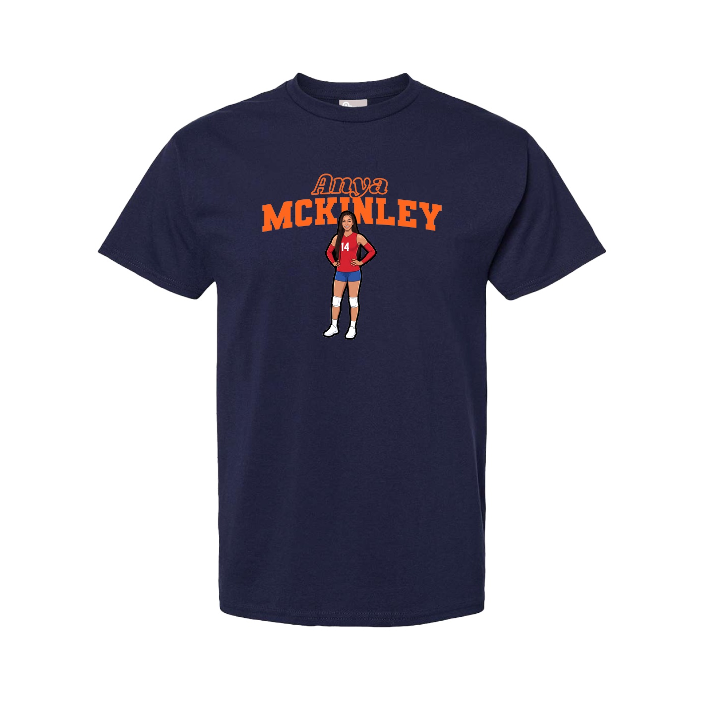 Tee — Name Arch in Navy