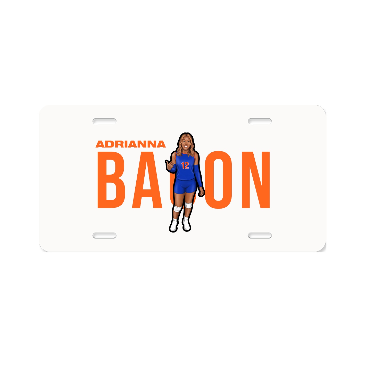 License Plate — Player Name in Classic