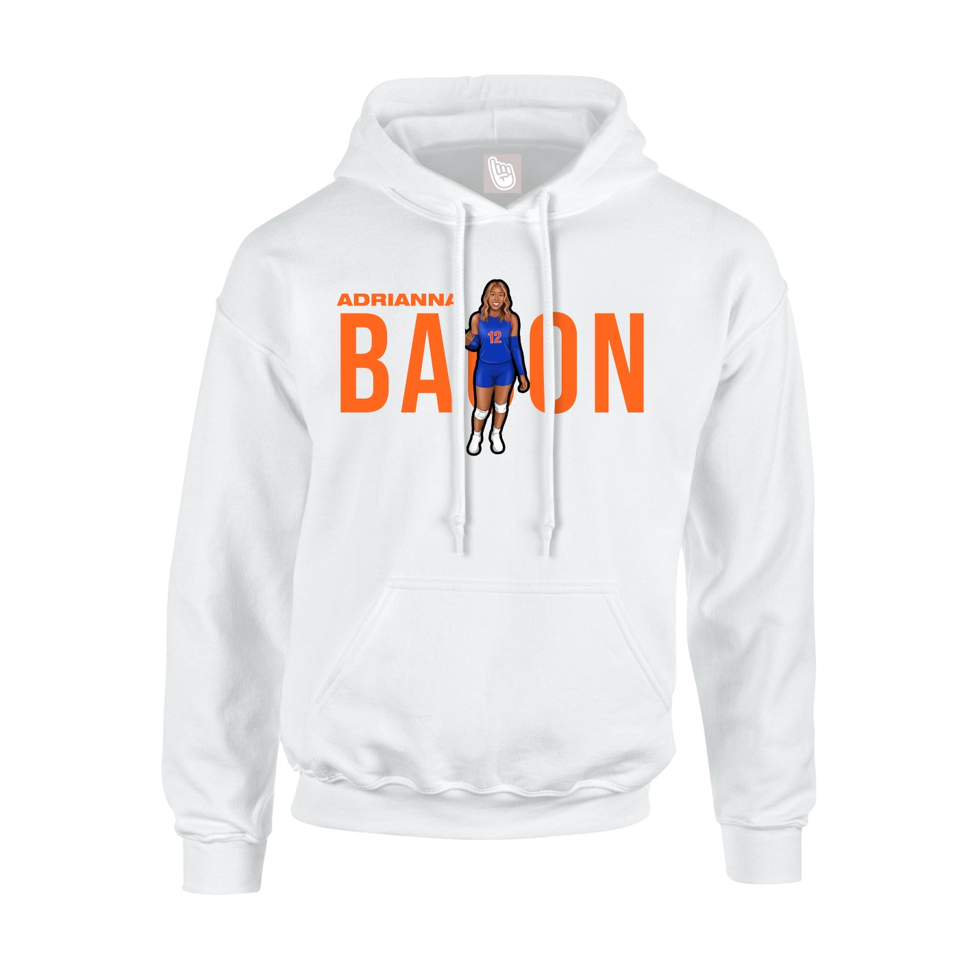 Hoodie — Player Name in White