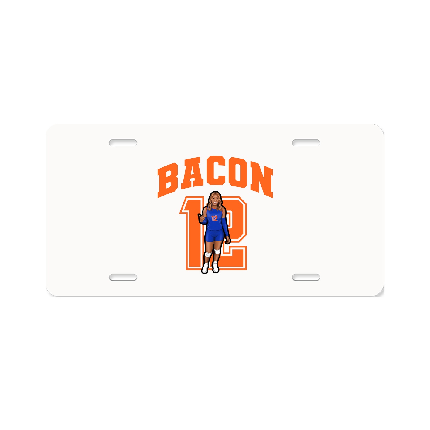 License Plate — Number in Classic