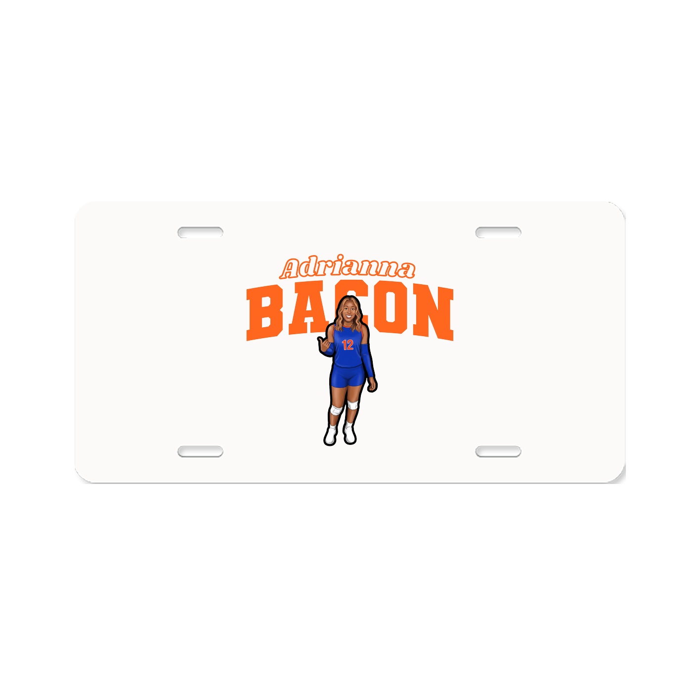 License Plate — Name Arch in Classic