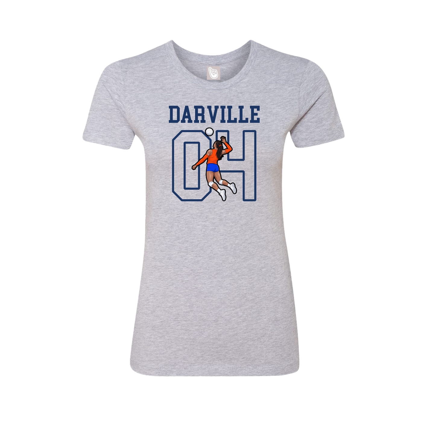 Fitted Women's Tee — Shirsey in Grey