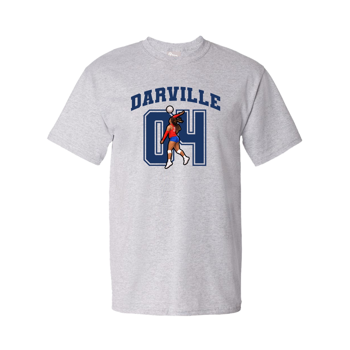 Youth Tee — Number in Grey