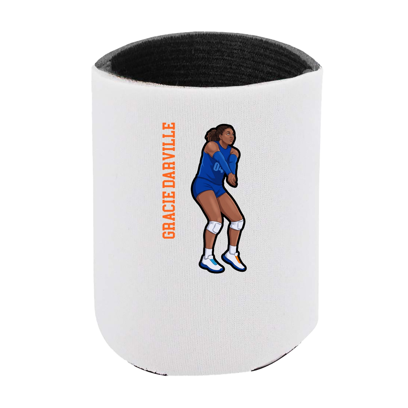 Can Holder — Name Vertical in White